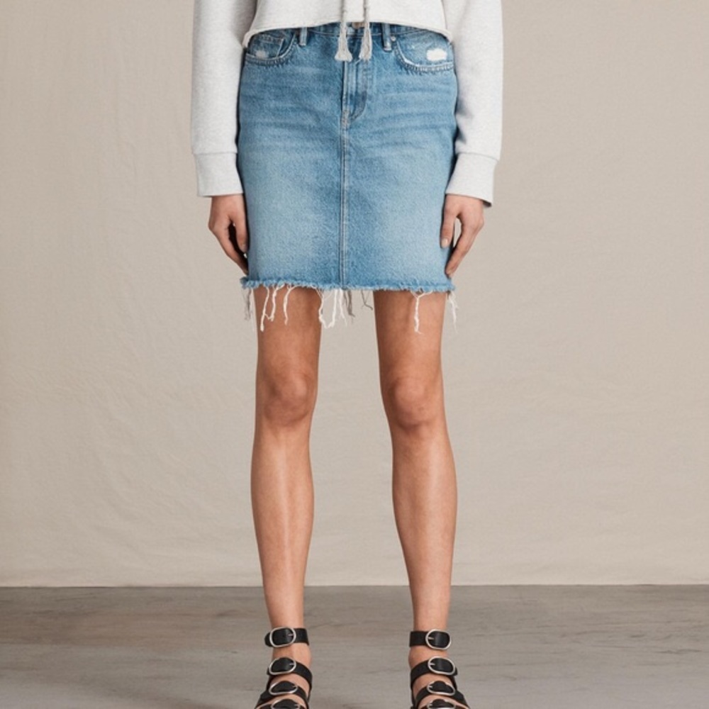 NWT - ALLSAINTS Kim Denim Skirt (2)